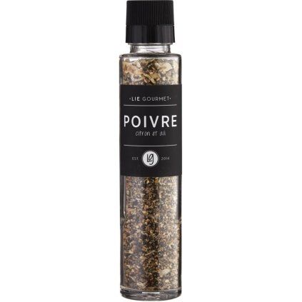 Poper z limono in česnom, 115 g, z mlinčkom, Lie Gourmet