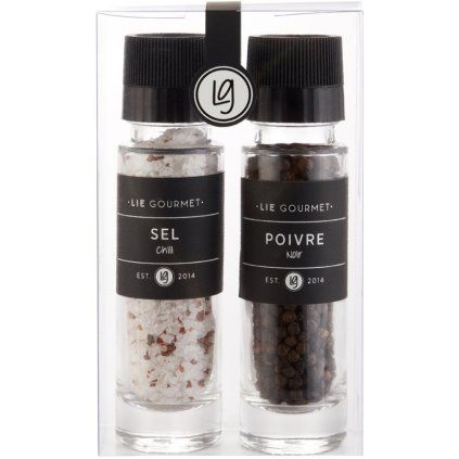 Darilni set, čili sol in črni poper, Lie Gourmet