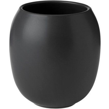 Lonček za zobne ščetke FJORD, 10 cm, črna, kamenina, Stelton