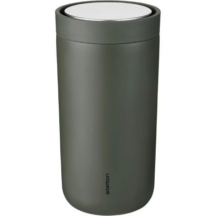Potovalni lonček TO GO CLICK, 200 ml, mehak temen gozd, Stelton
