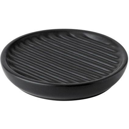 Posoda za milo FJORD, 11 cm, črna, kamenina, Stelton