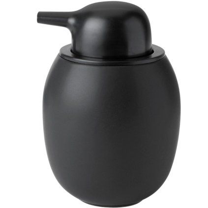 Dozirnik za milo FJORD, 300 ml, črna barva, kamenina, Stelton