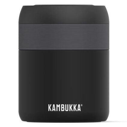Termoska BORA, 600 ml, mat črna, iz nerjavečega jekla, Kambukka