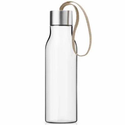 Steklenica za pitje 500 ml, biserno Bež pašček, plastika, Eva Trio