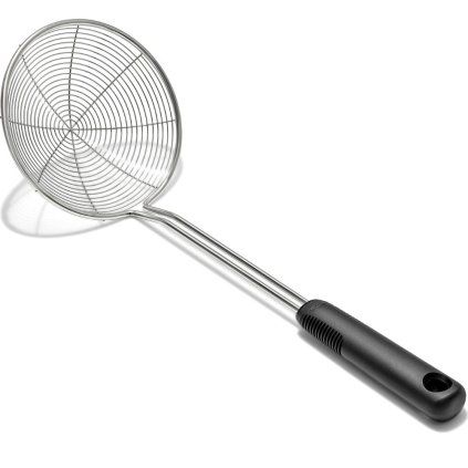 Cedilna žlica GOOD GRIPS, 38 cm, črna, iz nerjavečega jekla, OXO