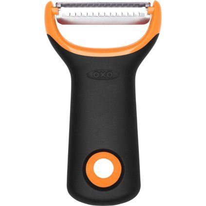 Lupilec za zelenjavo JULIENNE GOOD GRIPS, 11 cm, oranžna, plastika, OXO