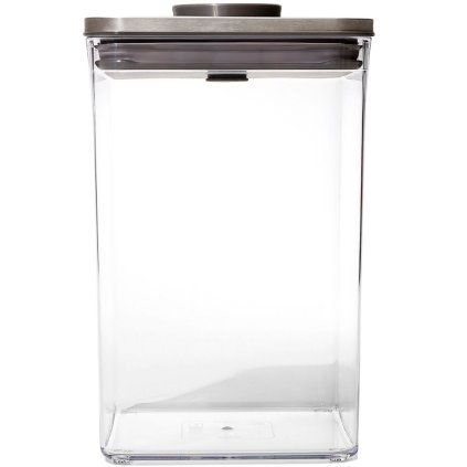 Kuhinjska posoda za shranjevanje POP STEEL, 4,2 l, velika kvadratna, plastika, OXO
