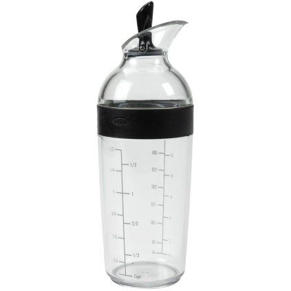 Dressing shaker GOOD GRIPS, 350 ml, črna, plastična, OXO