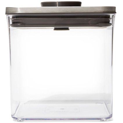 Kuhinjska posoda za shranjevanje POP STEEL, 2,6 l, velika kvadratna, plastika, OXO