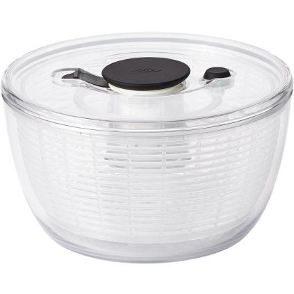 Posoda z vrtljivim cedilom GOOD GRIPS, 2,7 l, bel, plastičen, OXO