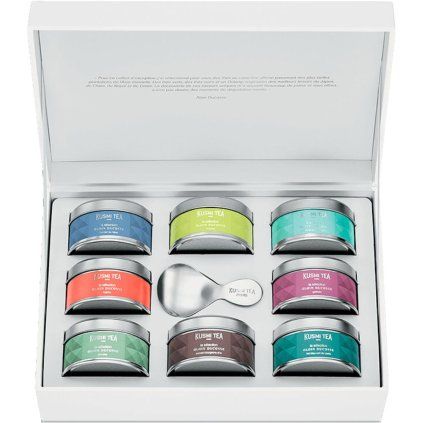 Čajni set ALAIN DUCASSE, 8 x 20 g pločevinke + čajna žlička, Kusmi Tea