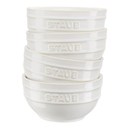 Jedilna skleda, 400 ml, set 4, slonovina, keramika, Staub