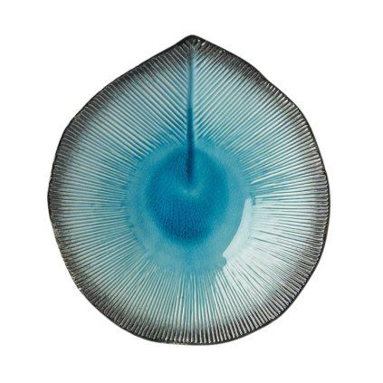 Desertni krožnik SKY BLUE, 15 cm, modra, keramika, MIJ