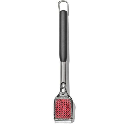 Krtača in strgalo za žar GOOD GRIPS, 51 cm, siva, iz nerjavečega jekla, OXO