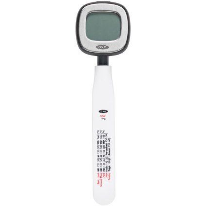 Termometer za žar GOOD GRIPS, 25 cm, črna, plastika, OXO