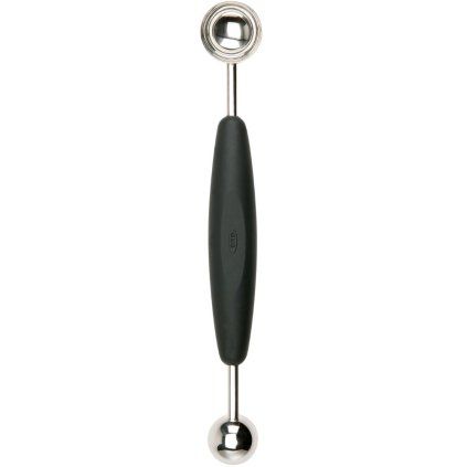 Žlička za melono GOOD GRIPS, 23 cm, črna, iz nerjavečega jekla, OXO