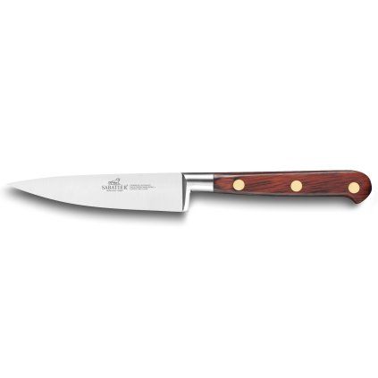 Nož za obrezovanje SAVEUR, 10 cm, medeninaste zakovice, rjava, Lion Sabatier