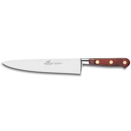 Kuharski nož SAVEUR, 20 cm, medeninaste zakovice, rjava, Lion Sabatier