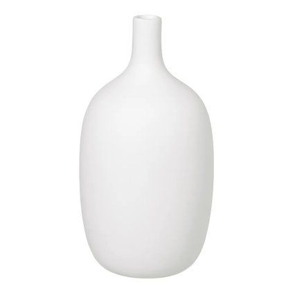 Vaza CEOLA, bela, 21 cm, Blomus