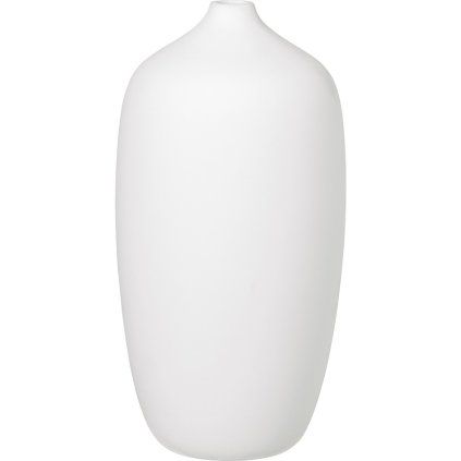 Vaza CEOLA, bela, 25 cm, Blomus 