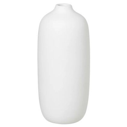 Vaza CEOLA, bela, 18 cm, Blomus 