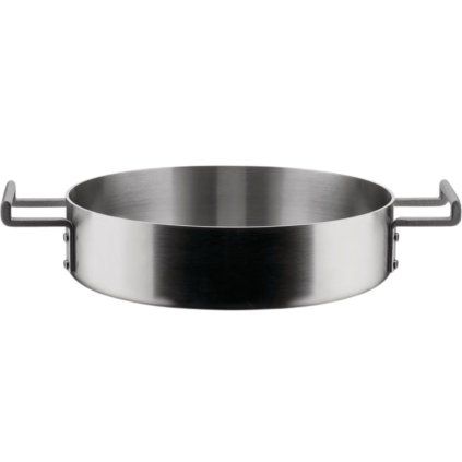 Nizka casserole kozica CONVIVIO, 24 cm, 2,7 l, iz nerjavečega jekla, Alessi