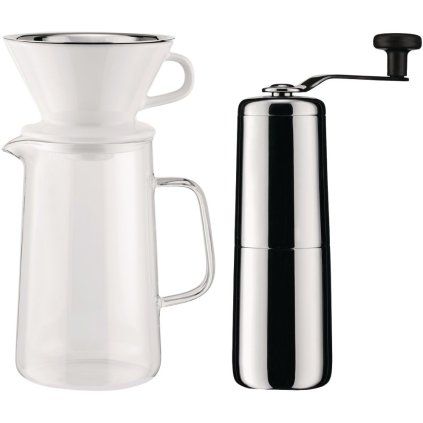 Aparat za kapljično kavo SLOW COFFEE, z mlinčkom za kavo, Alessi