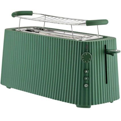 Opekač kruha PLISSÉ XXL 46 cm, zelena, plastika, Alessi