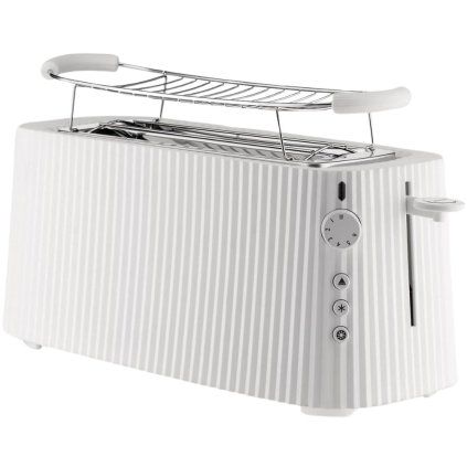 Opekač kruha PLISSÉ XXL 46 cm, bela, plastika, Alessi