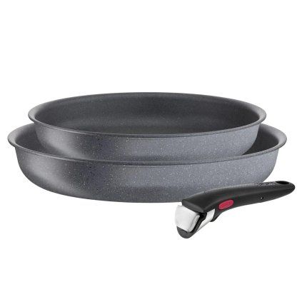 Komplet ponev INGENIO NATURAL FORCE 22 cm in 26 cm, set 3 kosov, neprijemljiva, Tefal