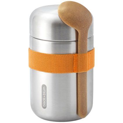 Škatla za kosilo, 400 ml, oranžna, iz nerjavečega jekla, Black+Blum