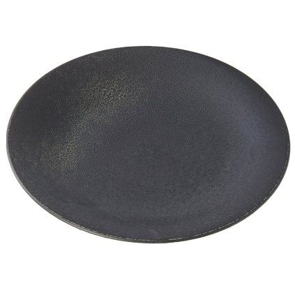 208831 jidelni talir bb black 28 cm cerna keramika mij
