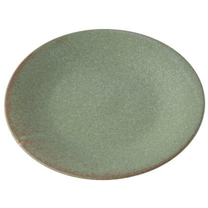 208660 jidelni talir green fade 28 cm zelena keramika mij