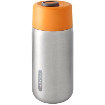 Potovalni lonček, 340 ml, oranžna, iz nerjavečega jekla, Black+Blum