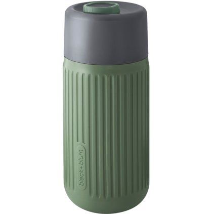 Potovalni lonček, 340 ml, oljčna, steklo, Black+Blum