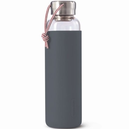 Steklenica za vodo, 600 ml, siva, steklo, Black+Blum