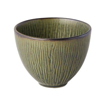 208861 salek sencha ridged 150 ml zelena keramika mij