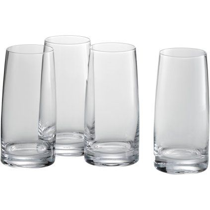 Kozarec za dolgo pijačo KINEO, 360 ml, set 4 kosov, prozorno, steklo, WMF