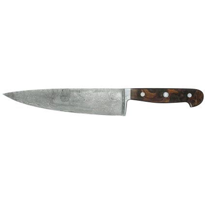 Kuharski nož DAMASCUS, 21 cm, rjava, Güde