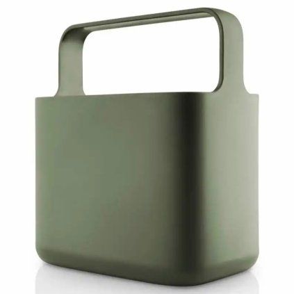 Kuhinjski organizator GREEN TOOLS 20 cm, zelena, plastika, Eva Trio