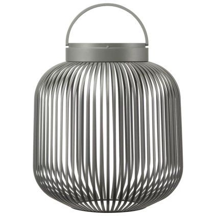 Prenosna namizna svetilka LITO M, 30,5 cm, LED, granitno siva, jeklo, Blomus