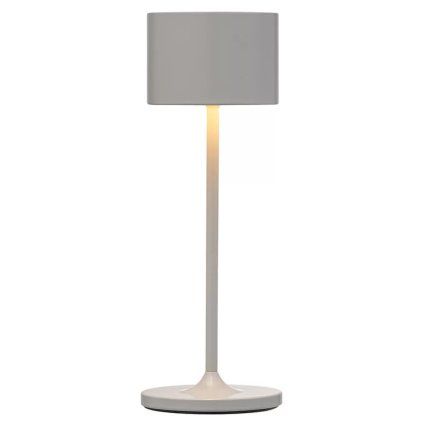Prenosna namizna svetilka FAROL MINI, 19,5 cm, LED, bela, satelitsko siva, Blomus