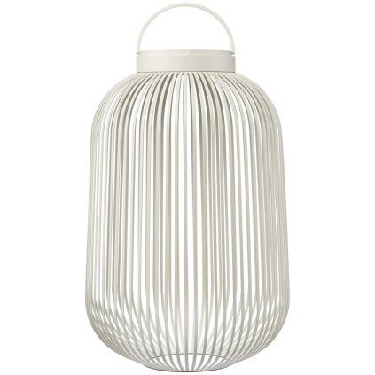 Prenosna namizna svetilka LITO M, 49 cm, LED, svilnato siva, jeklo, Blomus