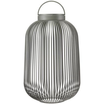 Prenosna namizna svetilka LITO M, 49 cm, LED, granitno siva, jeklo, Blomus