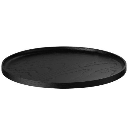 Servirni pladenj OKU, 27,5 cm, črna, les, Blomus