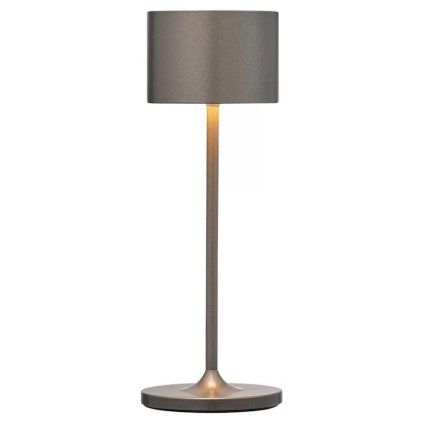 Prenosna namizna svetilka FAROL MINI, 19,5 cm, LED, žgana kovina, aluminij, Blomus