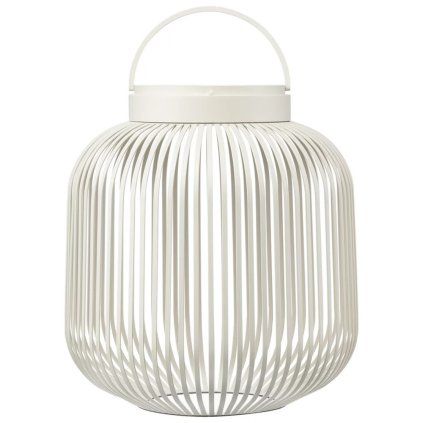 Prenosna namizna svetilka LITO M, 30,5 cm, LED, svilnato siva, jeklo, Blomus