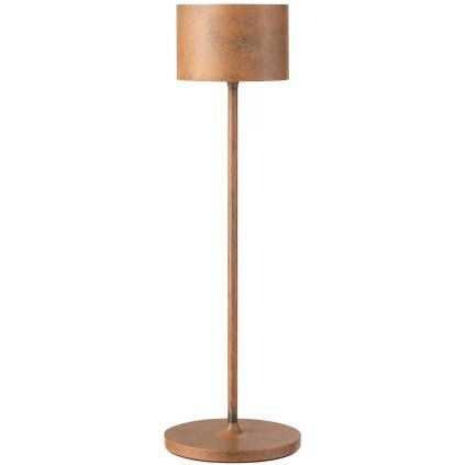 Prenosna namizna svetilka FAROL, 35,5 cm, LED, rjast videz, aluminij, Blomus
