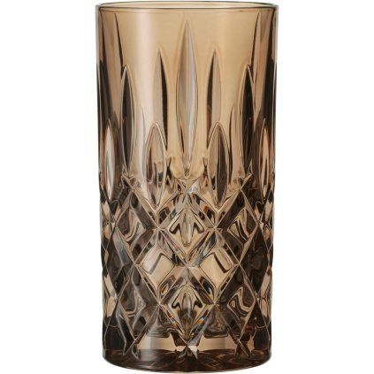 Kozarec za dolgo pijačo NOBLESSE COLORS, 395 ml, set 2 kosov, tobak, Nachtmann