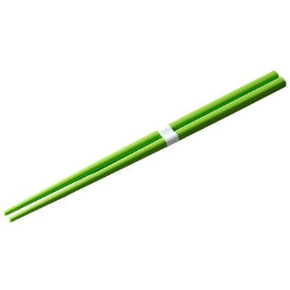 Jedilne palčke 22,5 cm, svetlo zelena / bela, bambus, MIJ